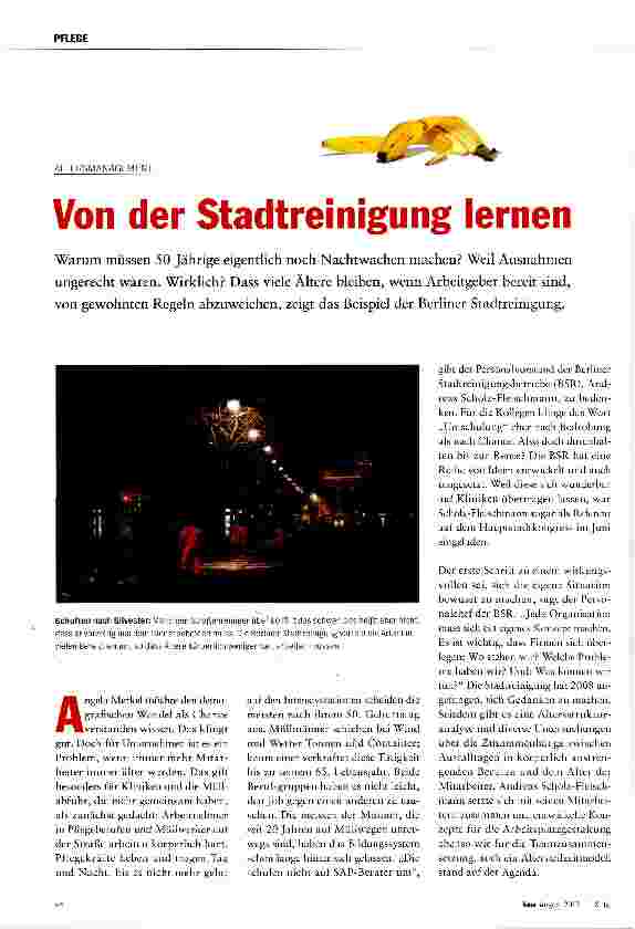 Vorschauseite 1: Von der Stadtreinigung lernen
