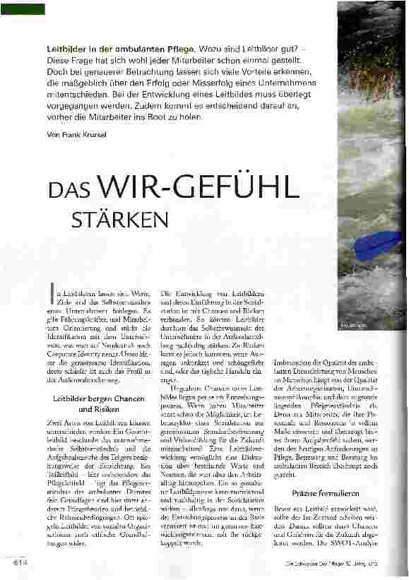 Vorschauseite 1: DAS WIR-GEFÜHL STÄRKEN