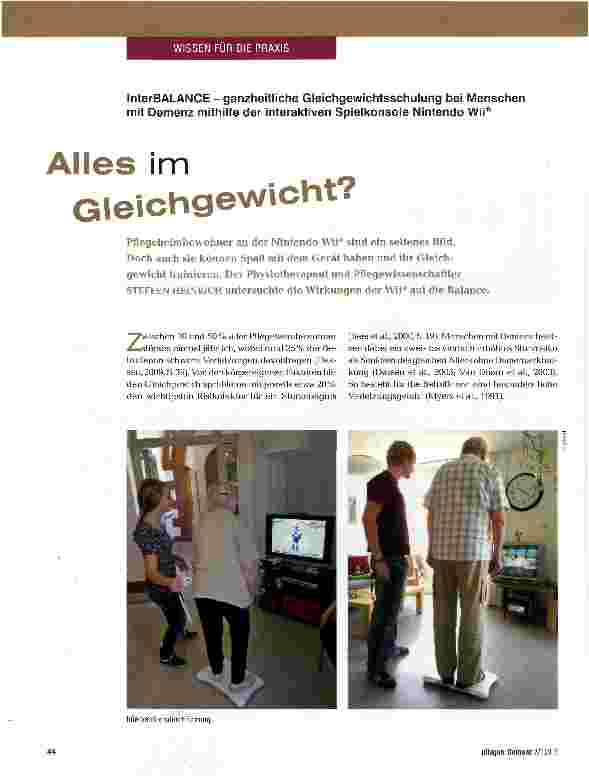 Vorschauseite 1: Alles im Gleichgewicht?