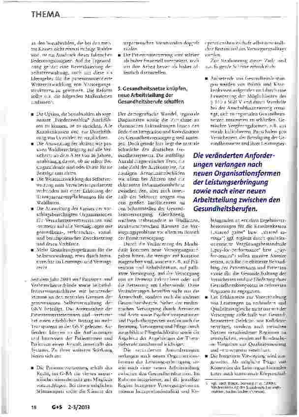 Vorschauseite 5: Gesundheitspolitik - vom Patientenund Gesundheitsnutzen aus gedacht
