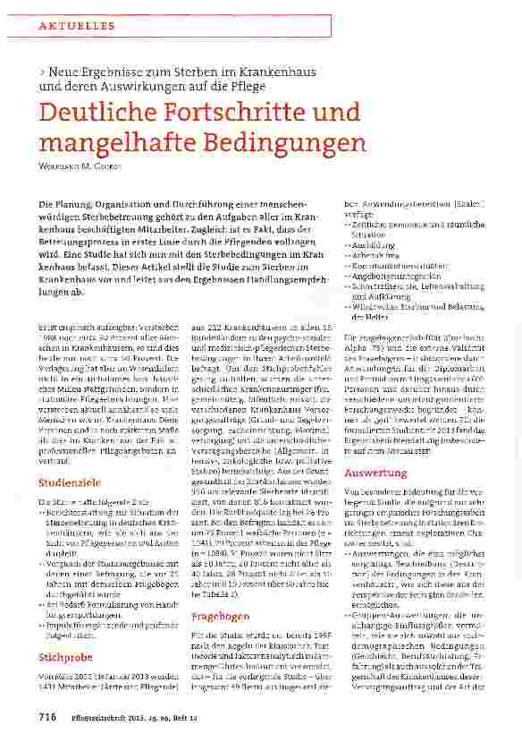 Vorschauseite 1: Deutliche Fortschritte und mangelhafte Bedingungen