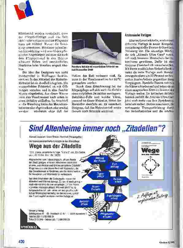 Vorschauseite 5: Altenpflege 93 - Messeblick