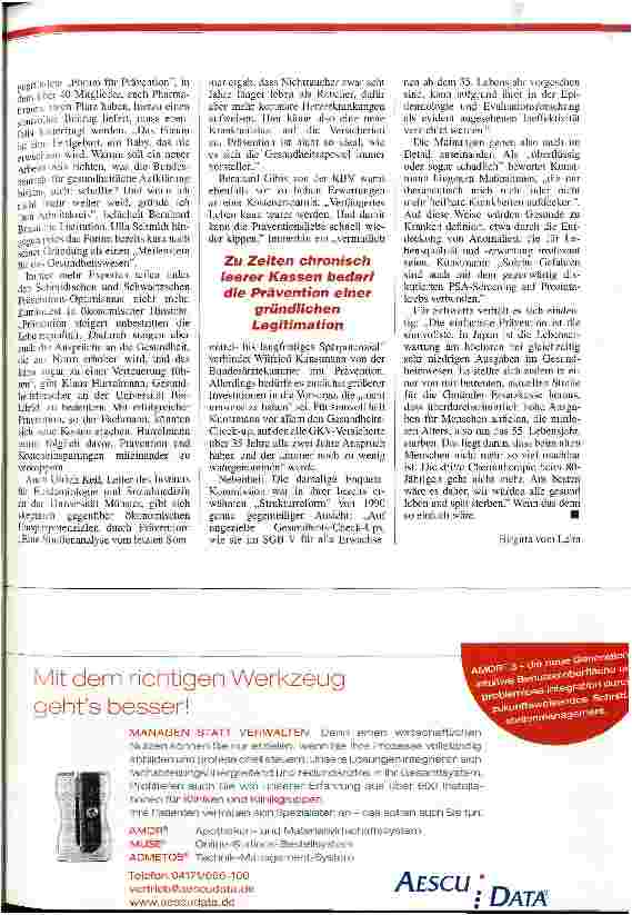 Vorschauseite 4: Prävention: Der teure Supermarkt