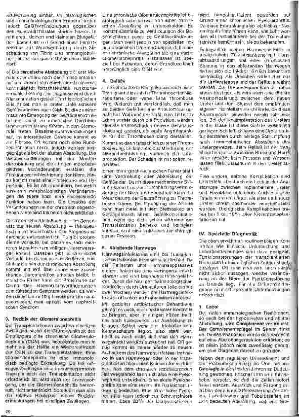 Vorschauseite 6: Immunologie und Klinik der Nierentransplantation 5.Folge: Die Funktion der transplantierten Niere
