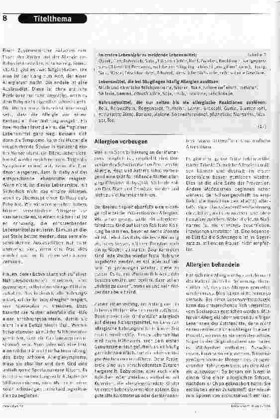 Vorschauseite 5: Mit Kanonen auf Spatzen schießenAllergien sind eine Überreaktion des Körpers und nehmen stetig zu