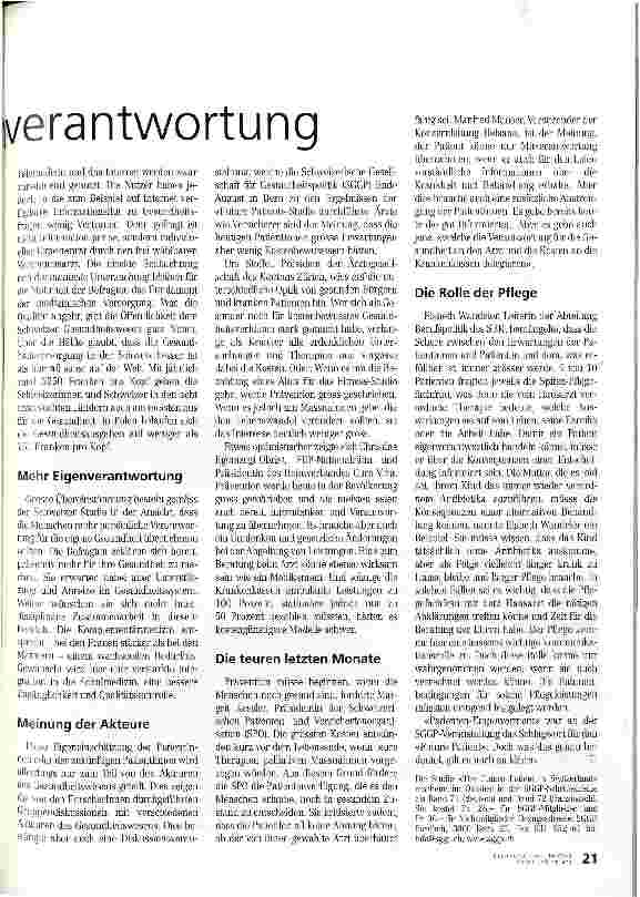 Vorschauseite 2: Mitbestimmung und Eigenverantwortung