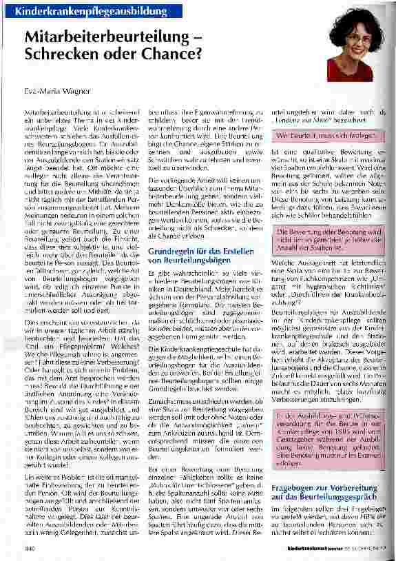 Vorschauseite 1: Mitarbeiterbeurteilung - Schrecken oder Chance?