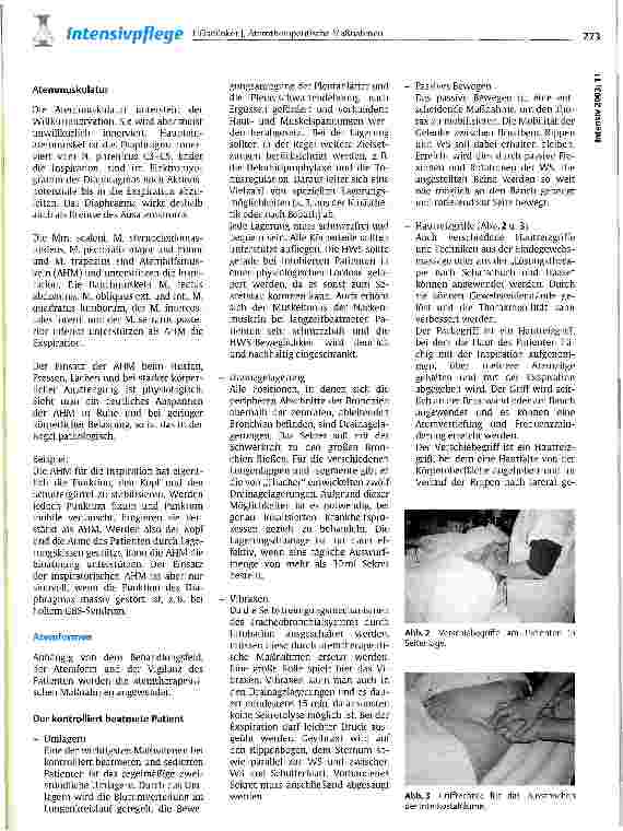 Vorschauseite 3: Atemtherapeutische Maßnahmen zur Unterstützung intensivpflichtiger Patienten