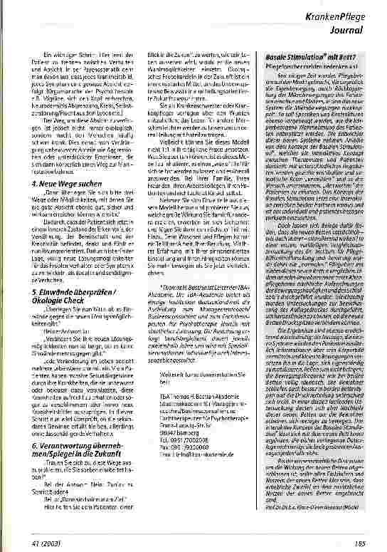 Vorschauseite 2: Waschen und pflegen kann jeder - aber was dann?