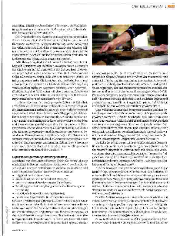 Vorschauseite 4: Wann arbeitet eine Pflegeperson milieutherapeutisch?