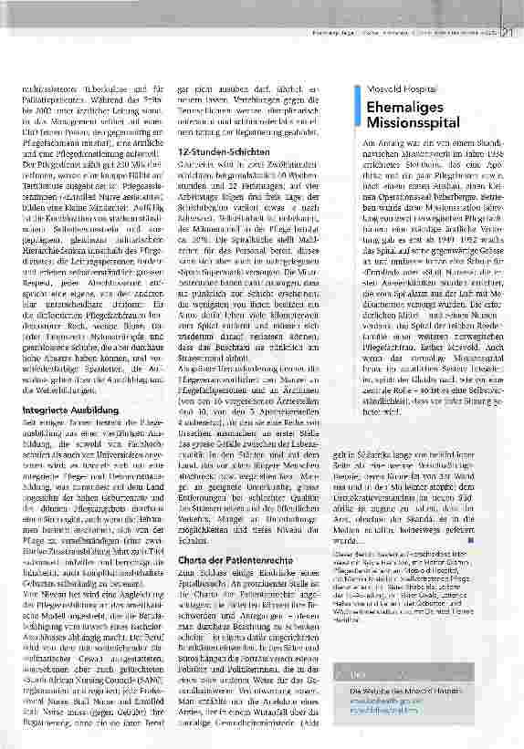 Vorschauseite 4: Starker Pflegeberuf mit beträchtlicher Autonomie