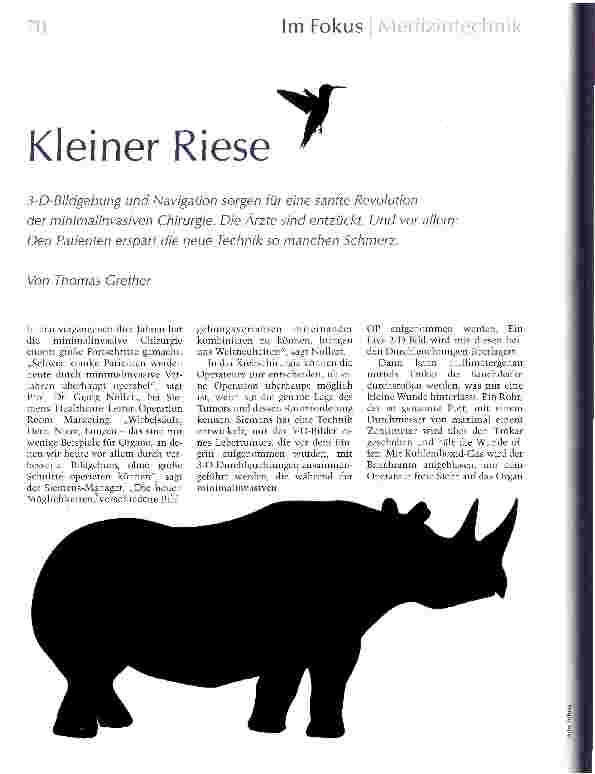 Vorschauseite 1: Kleiner Riese