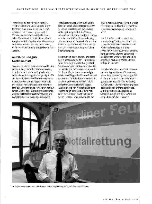 Vorschauseite 6: Patient BER: Der Hauptstadtflughafen und die Notfallmedizin