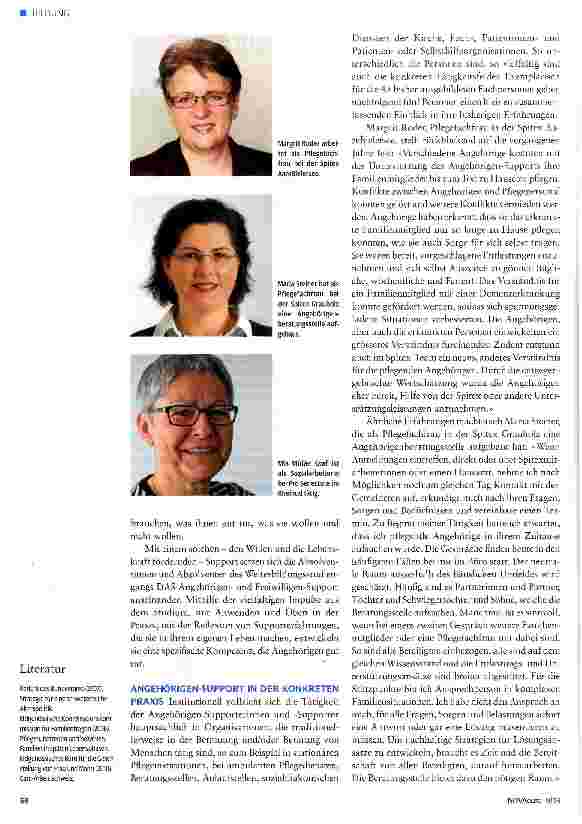 Vorschauseite 2: Support für pflegende Angehörige