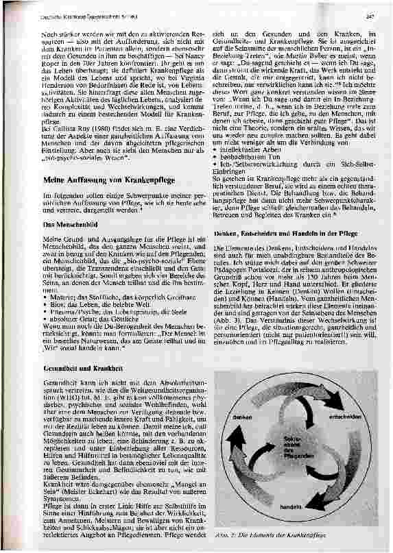 Vorschauseite 3: Krankenpflege - ein Berufsbild im Wandel