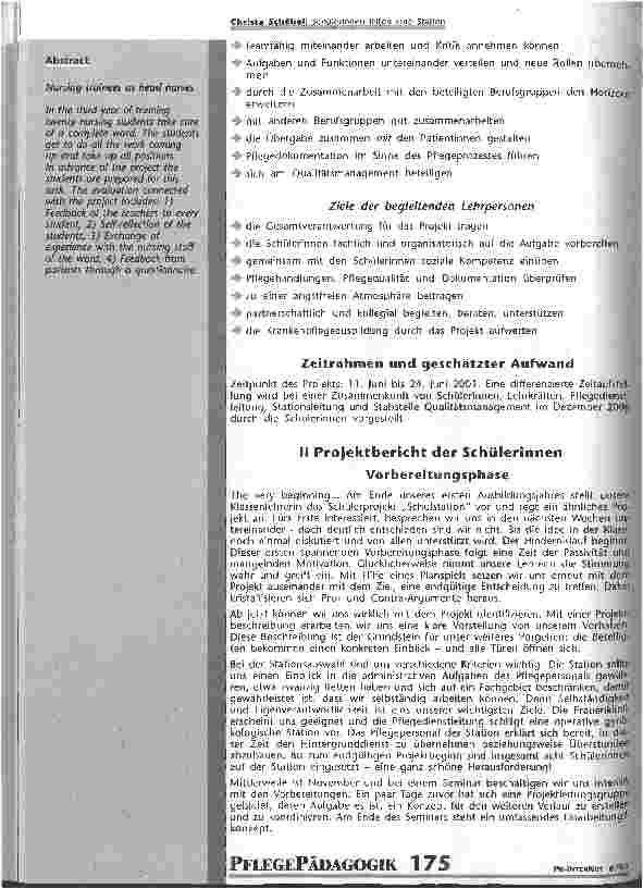 Vorschauseite 2: Schülerinnen leiten eine Station