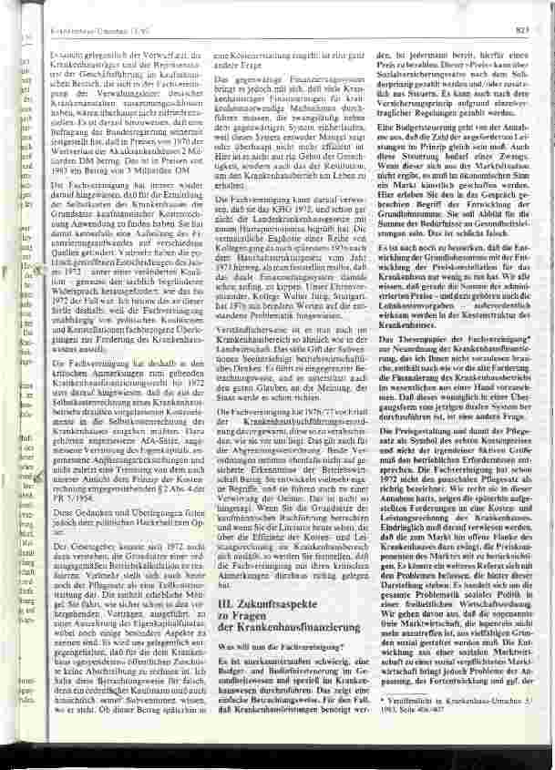 Vorschauseite 2: Die Reform der Krankenhausfinanzierung aus der Sicht der Fachvereinigung der Verwaltungsleiter deutscher Krankenanstalten