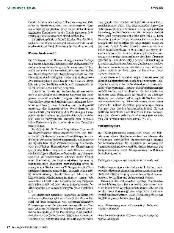 Vorschauseite 3: Ausdauertraining nach Schlaganfall