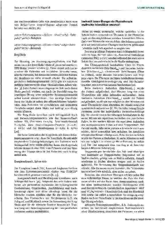 Vorschauseite 4: Ausdauertraining nach Schlaganfall