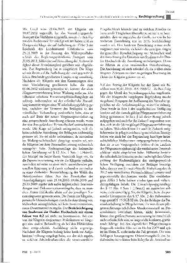 Vorschauseite 4: Zur Anpassung der Personalausstattung des Heims an den Personalschlüssel - heimrechtliche Anordnung LHeimG § 6 Abs. 2 Nr. 2, § 12 Abs. 1 Satz 1