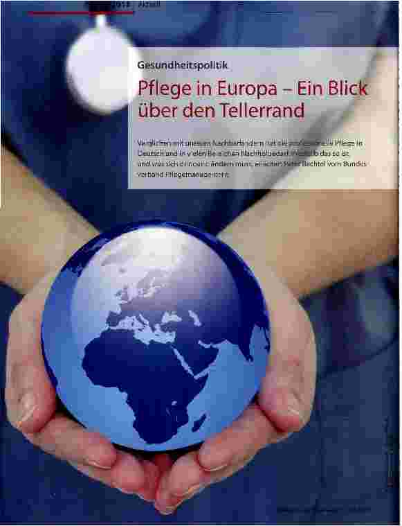 Vorschauseite 1: Pflege in Europa - Ein Blick über den Tellerrand