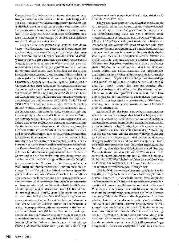 Vorschauseite 2: Wahl von Ergänzungsmitgliedern in den Personalratsvorstand