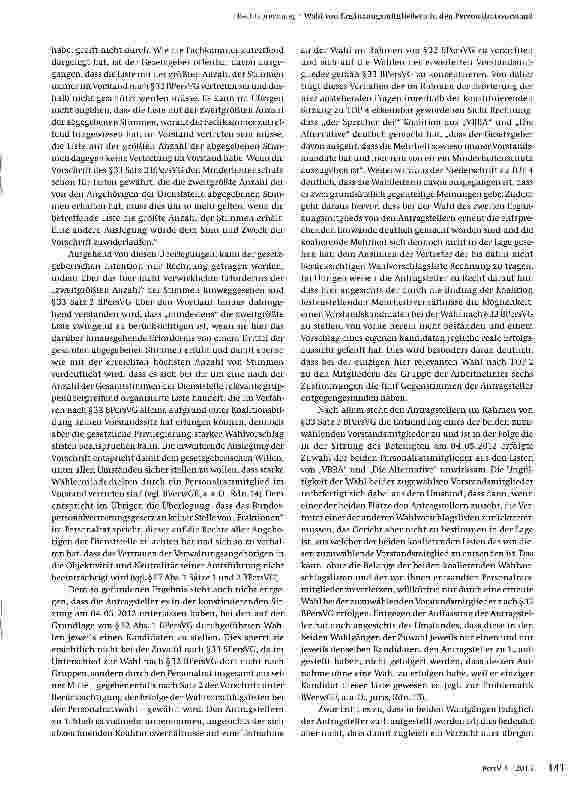 Vorschauseite 3: Wahl von Ergänzungsmitgliedern in den Personalratsvorstand
