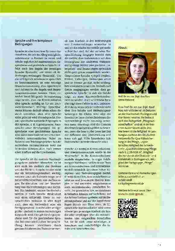 Vorschauseite 2: Sprache und Verstehen im Kontext der Pflege