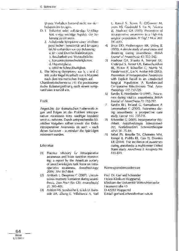 Vorschauseite 4: Awarenessdie stille Katastrophe