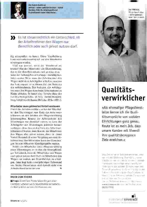 Vorschauseite 2: Der Dienstwagen ist das i-Tüpfelchen in der Vergütung