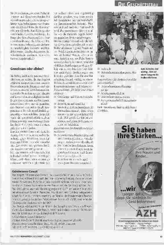 Vorschauseite 3: Der Schrittn in die Selbständigkeit
