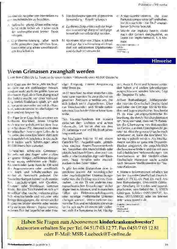 Vorschauseite 2: Impfschutz im Säuglingsund Kleinkindalter Neuer Impfkalender, Stand Juli 2002