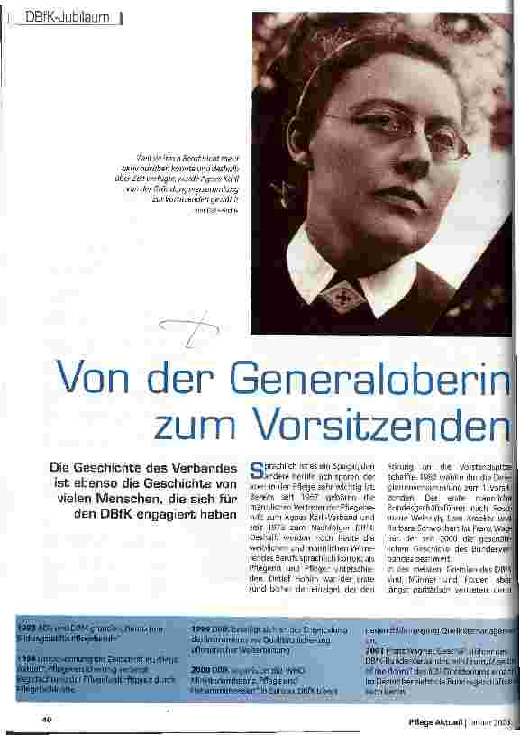 Vorschauseite 1: Von der Generaloberin zum Vorsitzenden