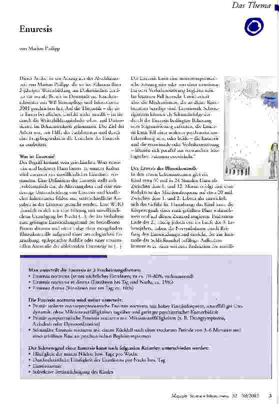 Vorschauseite 1: Enuresis