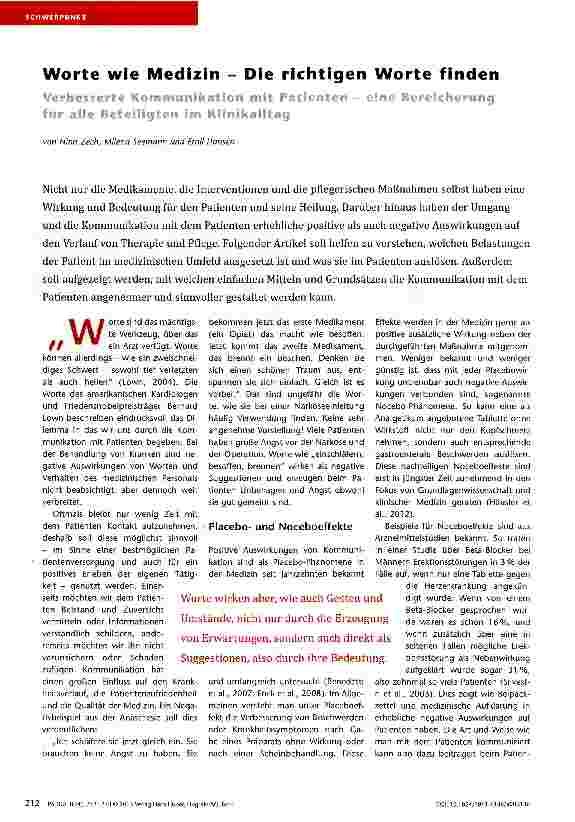 Vorschauseite 1: Worte wie Medizin - Die richtigen Worte finden