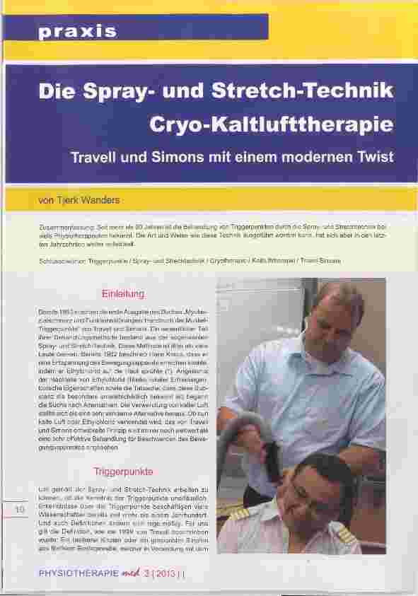 Vorschauseite 1: Die Sprayund Stretch-Technik Cryo-Kaltlufttherapie