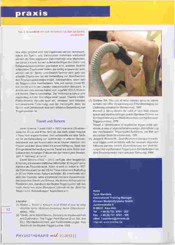 Vorschauseite 3: Die Sprayund Stretch-Technik Cryo-Kaltlufttherapie