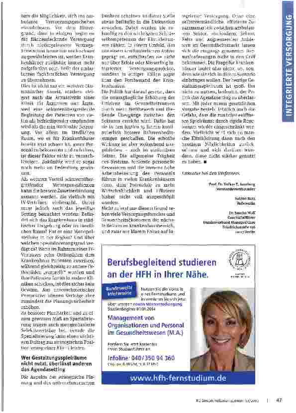 Vorschauseite 3: Potenziale der Integrierten Versorgung