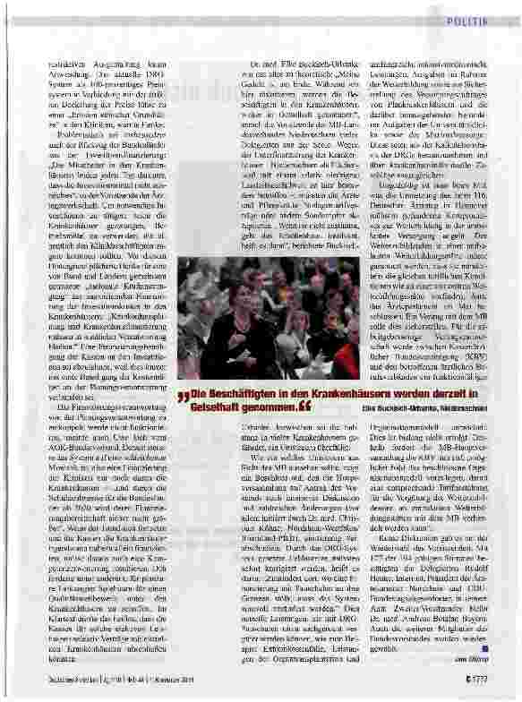 Vorschauseite 2: Stopp dem DRG-System in der jetzigen Form
