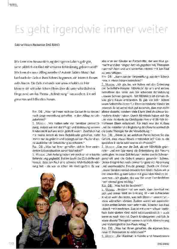 Vorschauseite 1: Es geht immer irgendwie weiter