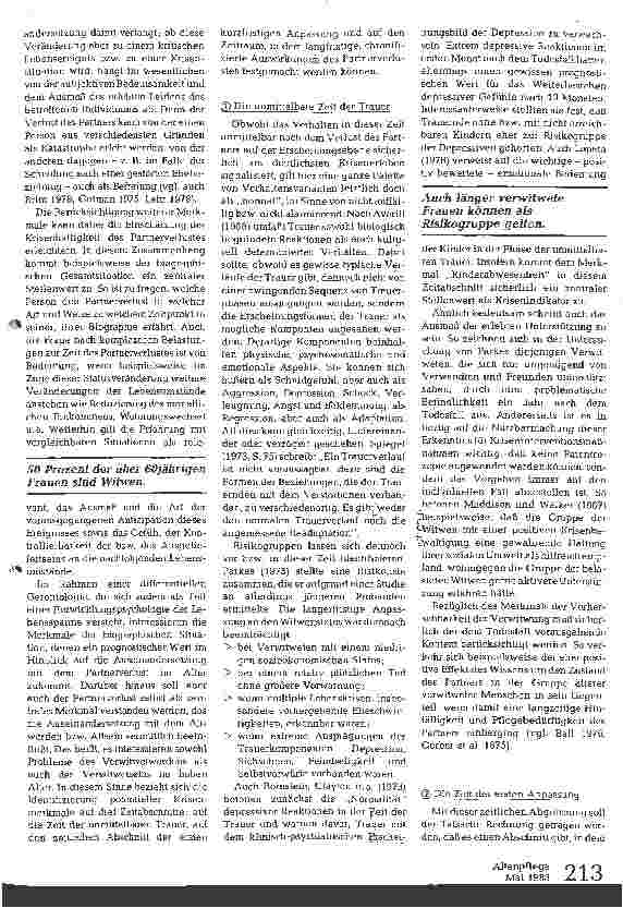 Vorschauseite 2: Partnerverlust im höheren Lebensalter