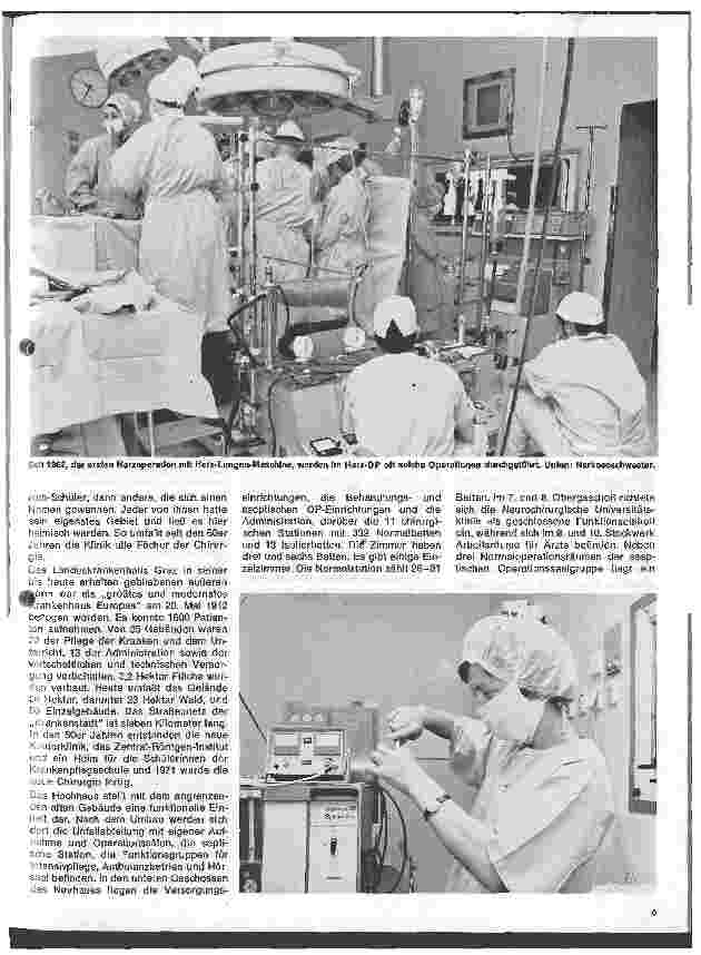 Vorschauseite 4: Die Universitätsklinik für Chirurgie im Landeskrankenhaus Graz Österreich