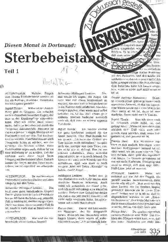 Vorschauseite 1: Sterbebeistand