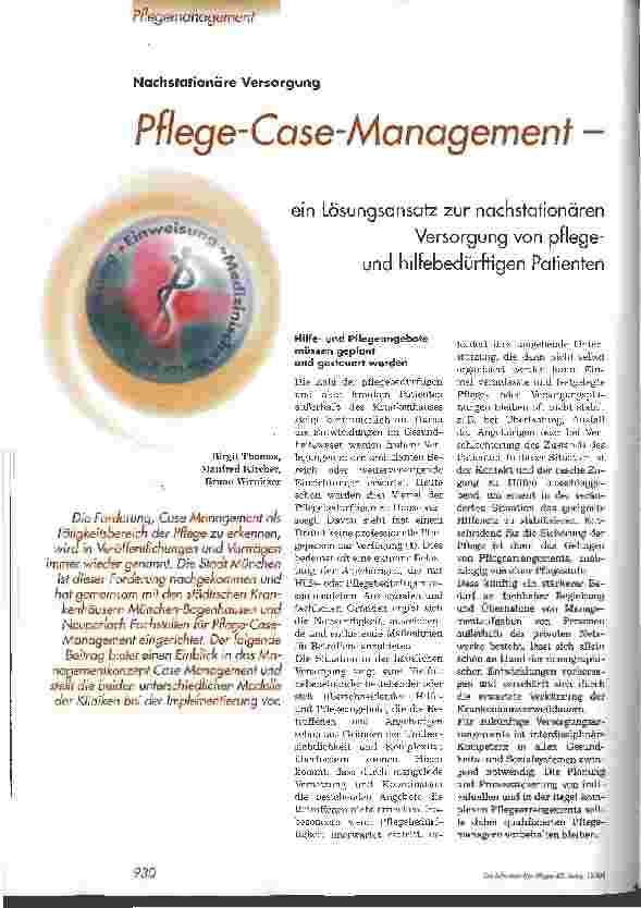 Vorschauseite 1: Pflege-Case-Management