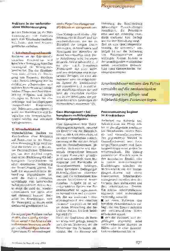 Vorschauseite 2: Pflege-Case-Management