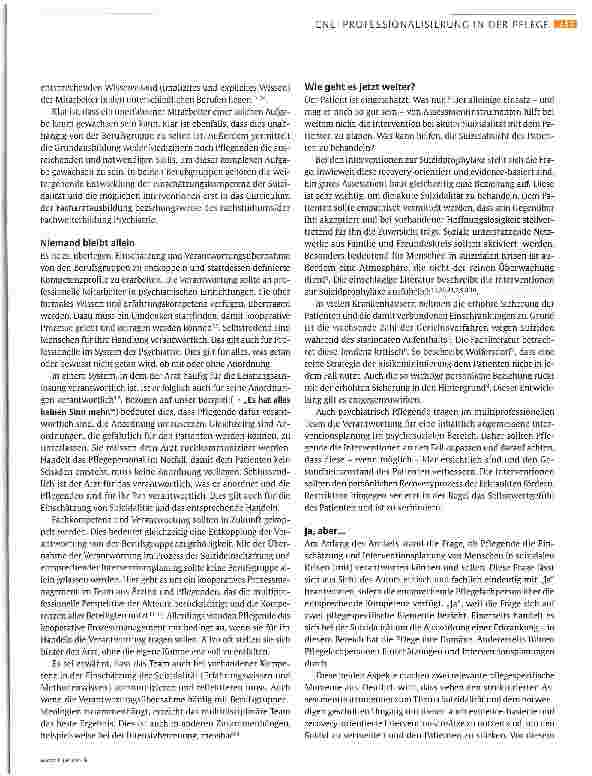 Vorschauseite 3: Suizidale Patienten in der Akutpsychiatrie: Das Leben pflegen