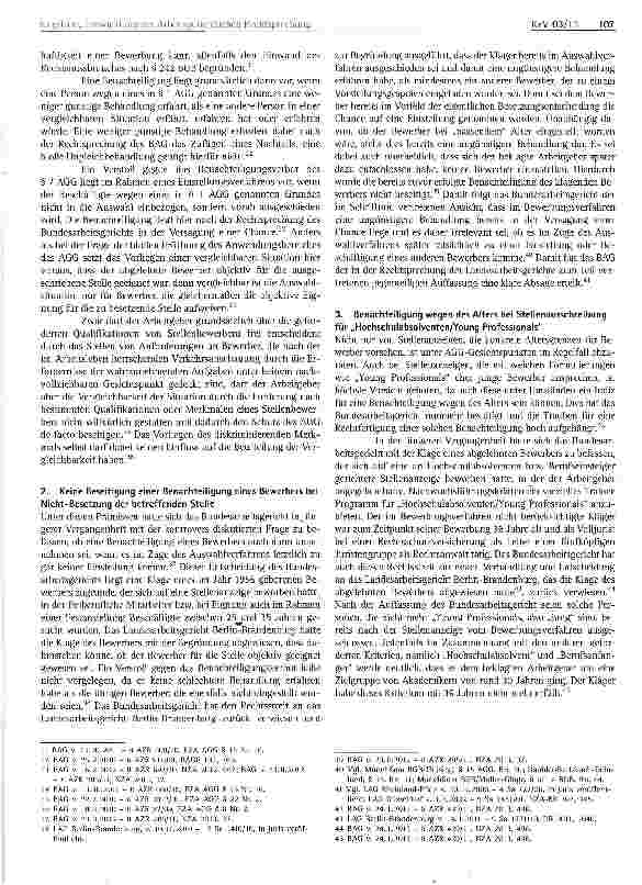 Vorschauseite 6: Aktuelle Entwicklungen der Rechtsprechung zur Arbeitnehmerüberlassung und zum Verbot der Altersdiskriminierung in Bewerbungsverfahren