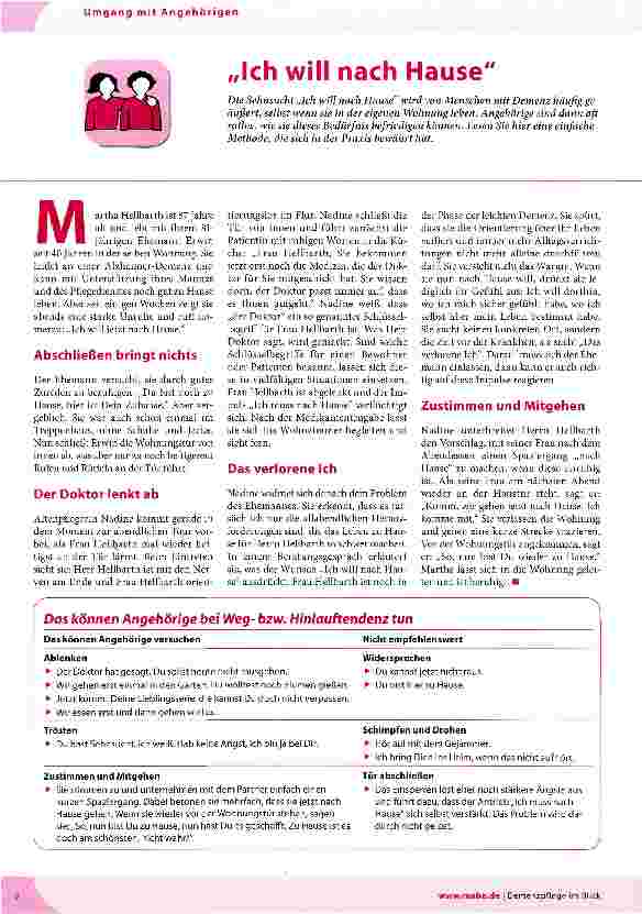 Vorschauseite 1: Ich will nach Hause