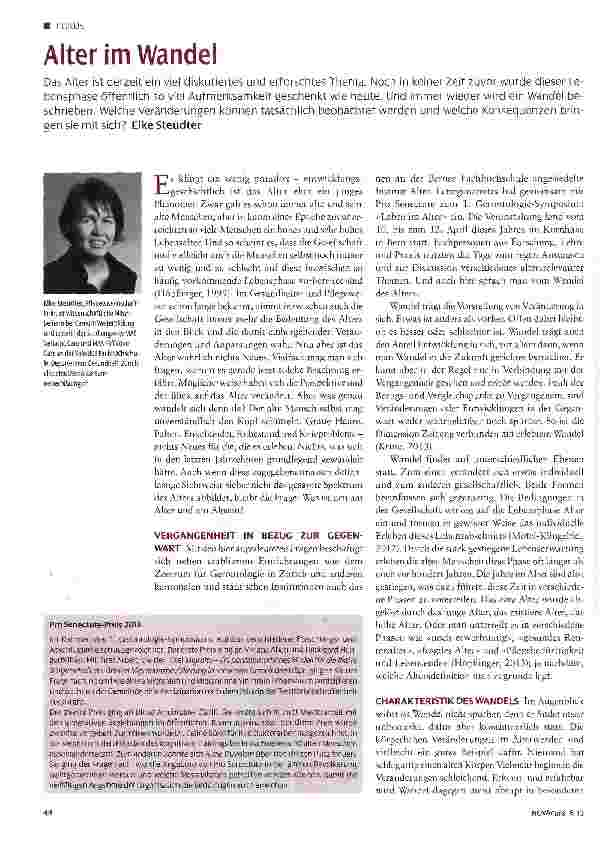 Vorschauseite 1: Alter im Wandel