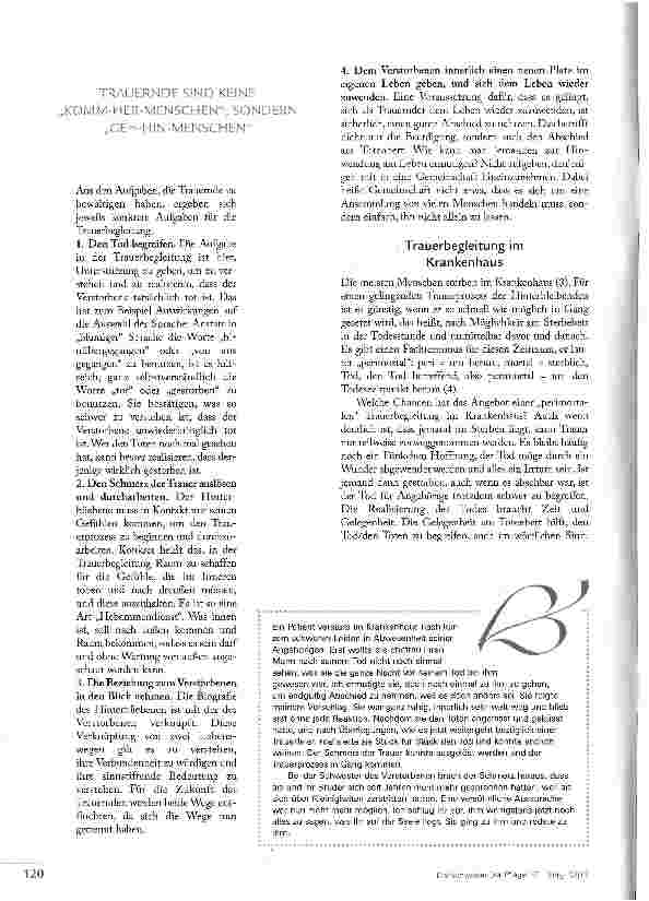 Vorschauseite 5: ZEIT zu TRAUERN